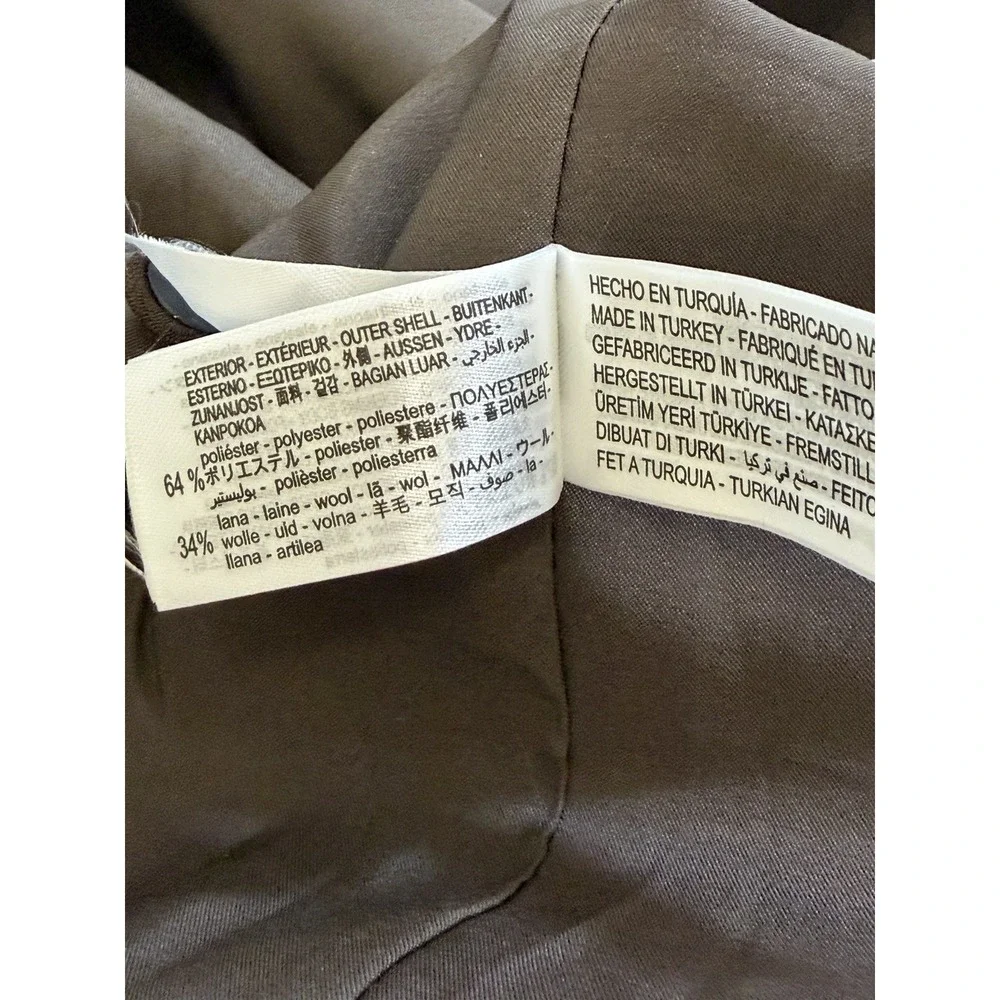NWT ZARA X Harry Lambert Brown Contrast Suit Jacket Size US 44 EUR 54 Wool